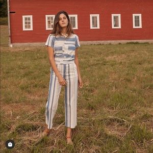 Christy Dawn Prudence Striped Jumpsuit
